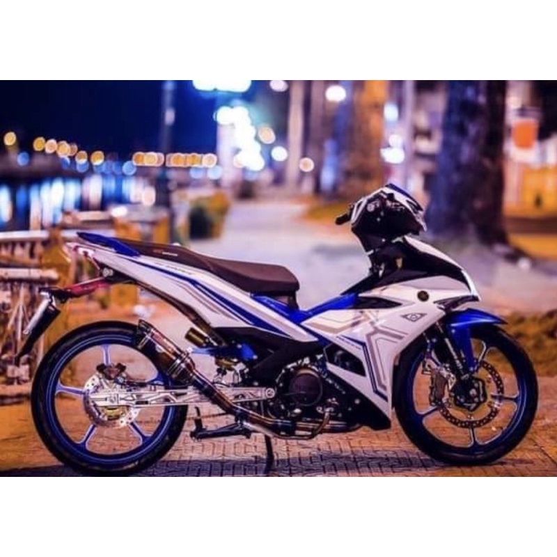 Tem rời ex 150 Y16ZR trắng xanh gp