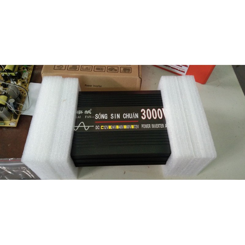 KICH ĐIỆN INVERTER 12V 3000W SIN CHUẨN - 12V 3000W SÓNG SIN CHUẨN