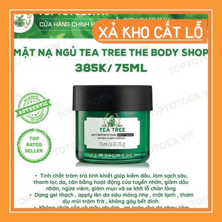 SALE THÔI NÀO Mặt nạ ngủ The Body Shop Tea Tree Anti-imperfection Night Mask ngừa và giảm mụn, thanh lọc da, kiềm dầu SA