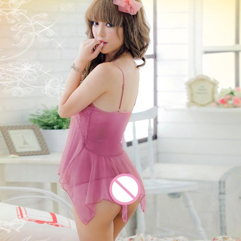 Đầm ngủ ren cổ V khoét sâu gợi cảm cho nữ | BigBuy360 - bigbuy360.vn