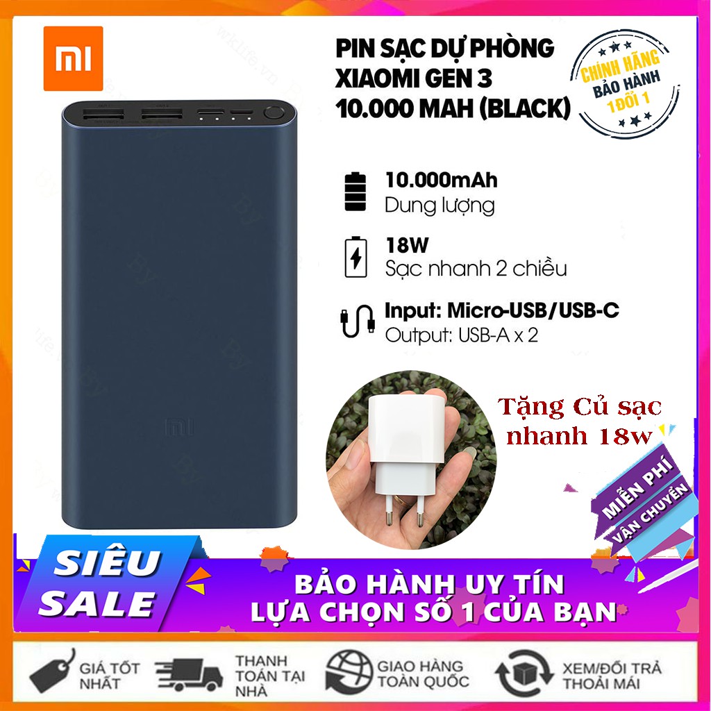 Sạc Dự Phòng - Sạc Dự Phòng Xiaomi Type- C gen 3 10000mAh | BigBuy360 - bigbuy360.vn