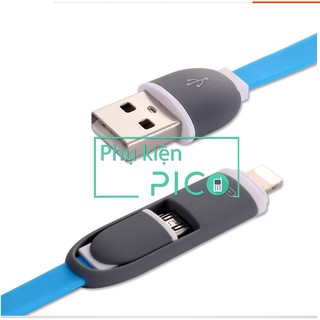 Cáp 2 đầu Lightning + Micro đa năng 120CM