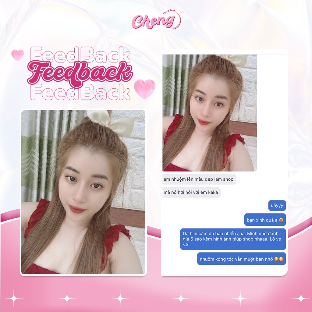 Thuốc Nhuộm Tóc Màu NÂU ÁNH KIM Không Tẩy | Chenglovehair, Chenglovehairs