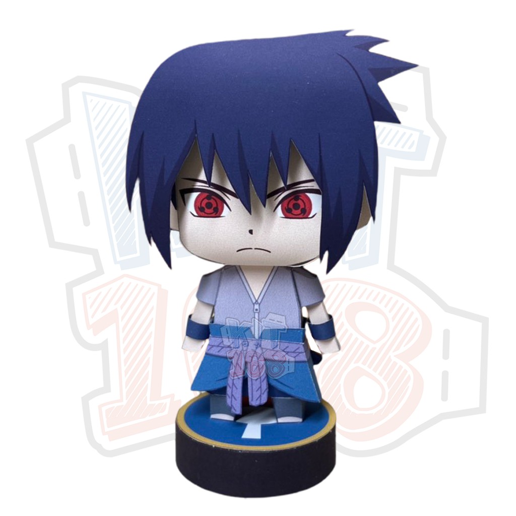 Mô hình giấy Anime Chibi Sasuke ver 2 - Naruto