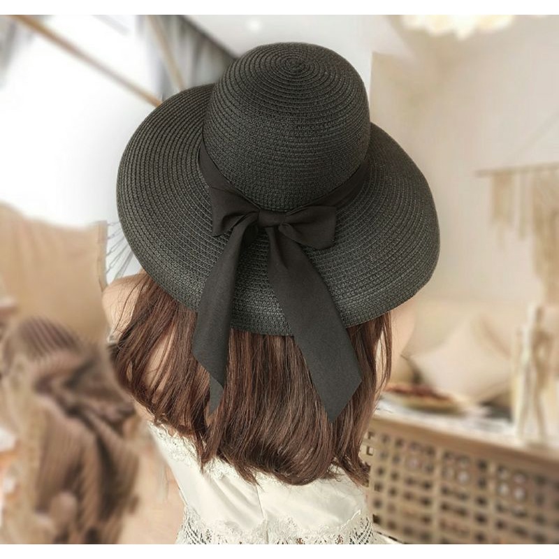Nón mũ cói đi biển rộng vành đẹp thời trang Hàn Quốc