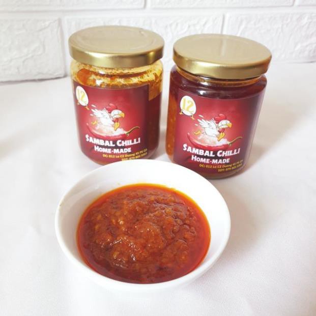 Tương Ớt Sambal Nhà làm hương vị Malaysia không chất bảo quản .