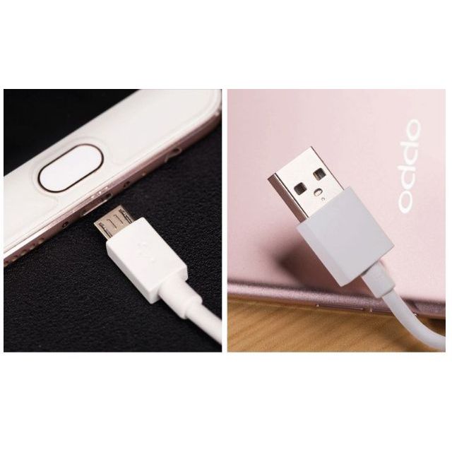 Cáp sạc Oppo F1s/ F5/ F7 lite/ F7 Plus/ A15/ A15s/ A31/ A37/ A83 (Micro USB) zin theo máy CHÍNH HÃNG