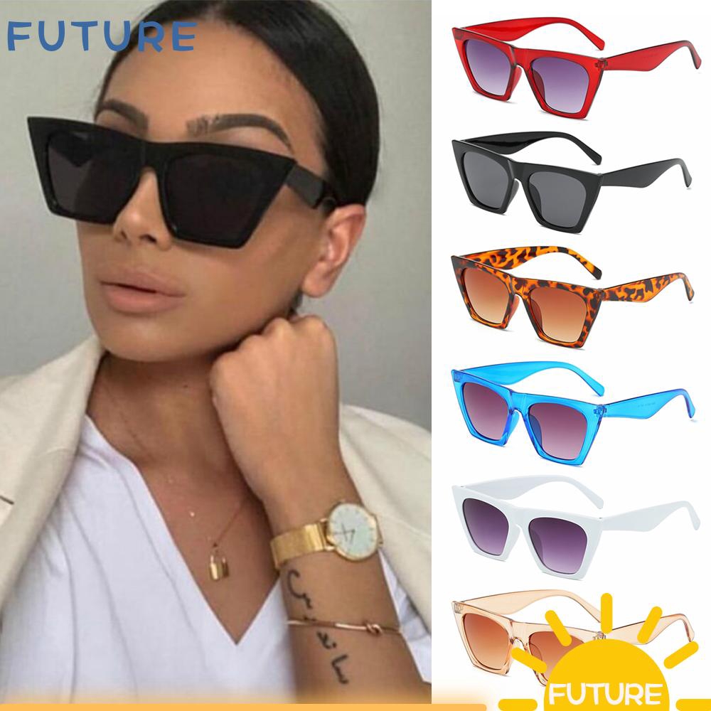 🎈FUTURE🎈 Streetwear Trendy Style Eyewear Square Frame UV400 Protection Sunglasses for Women