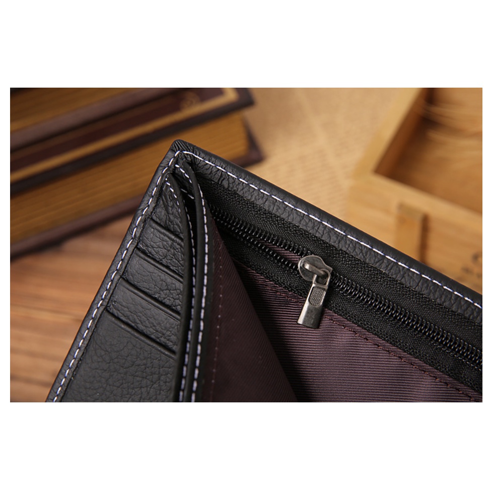 Ví nam 100% da bò thật cao cấp phong cách mới