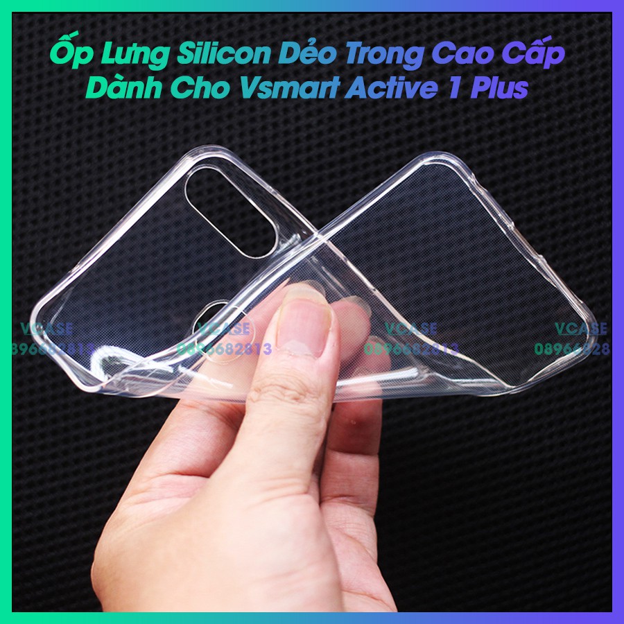 Ốp lưng Silicon dẻo trong dành cho Vsmart Active 1 Plus