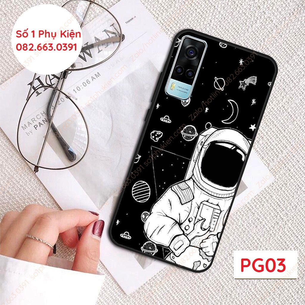 Ốp lưng Vivo Y53S / Y72 5G / Y20/ Y12S / Y51 2020 dẻo in hình vũ trụ ngân hà đầy cá tính