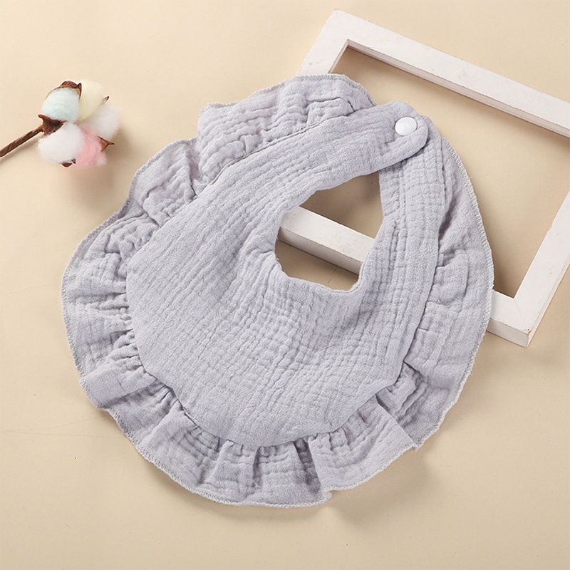 Yếm Ăn Cotton Siêu Mềm In Họa Tiết Dễ Thương Dành Cho Các Bé