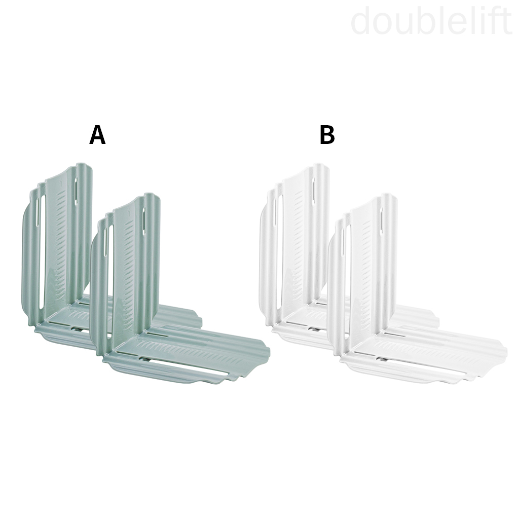 Refrigerator Partition Plastic Cabinet Divider Anti-slip Adjustable Shelf Organizer doublelift store