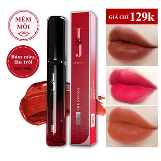 Son đỏ đất lì mịn môi T&J cực nhẹ môi - nhiều dưỡng - giữ màu đến 24h