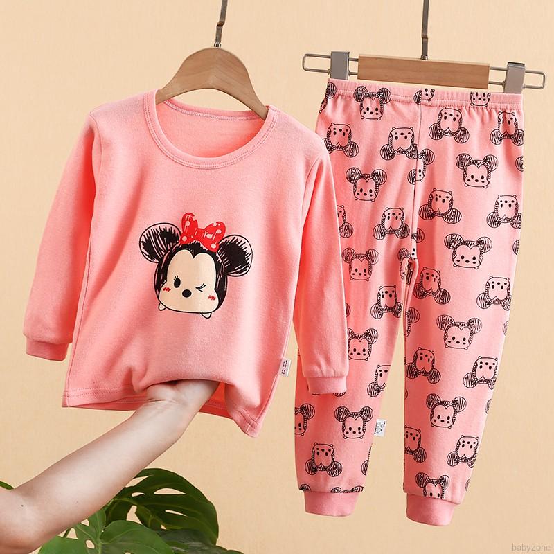 Bộ quần áo ngủ hình hoạt hình cho bé