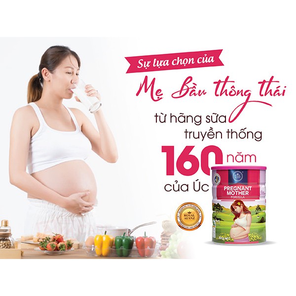 [CHÍNH HÃNG] SỮA HOÀNG GIA CHO BÀ BẦU PREGNANT MOTHER FORMULA lon 900G