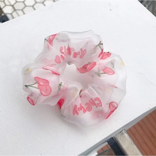 Cột tóc scrunchies cherry