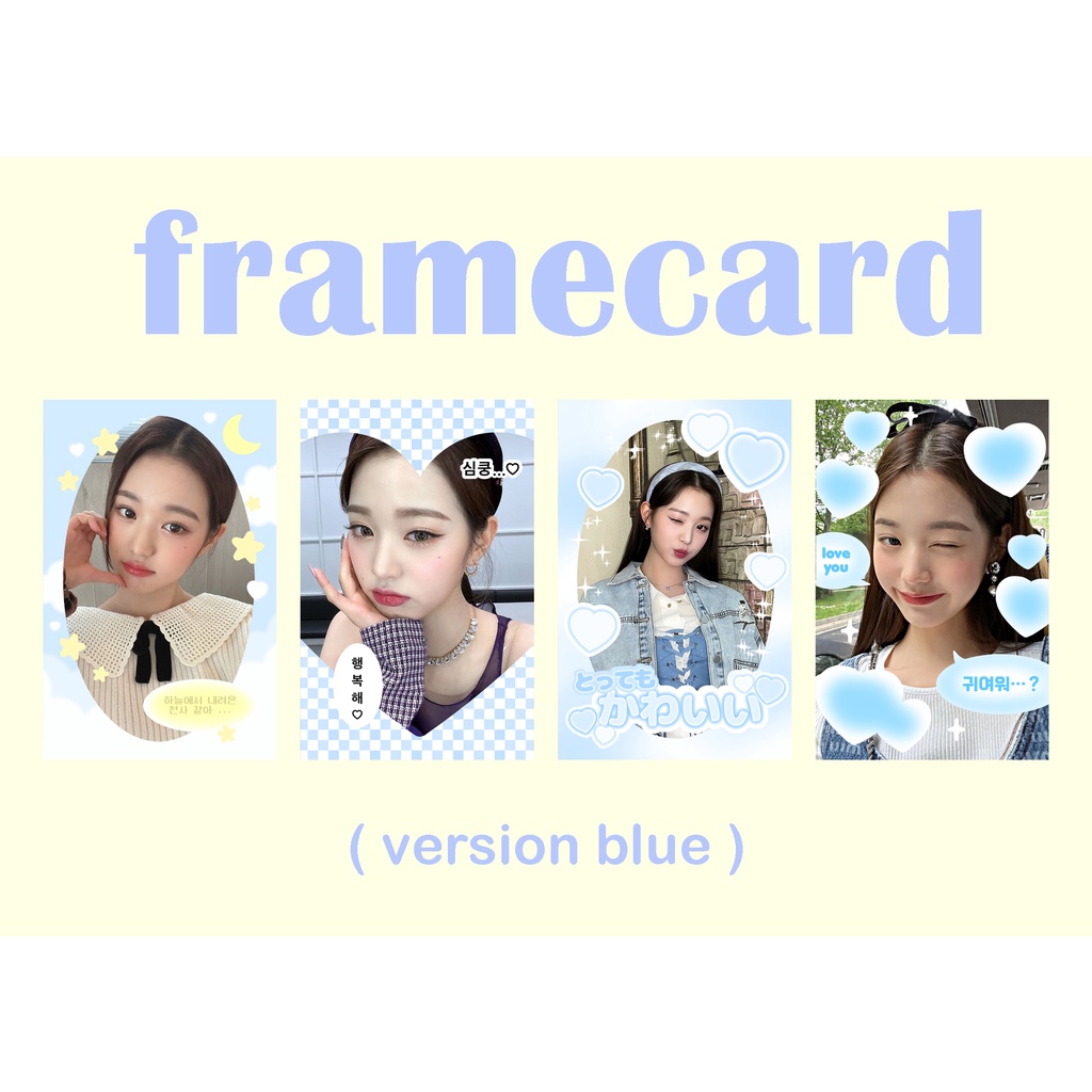 Khung ảnh decor card - frame pvc photocard