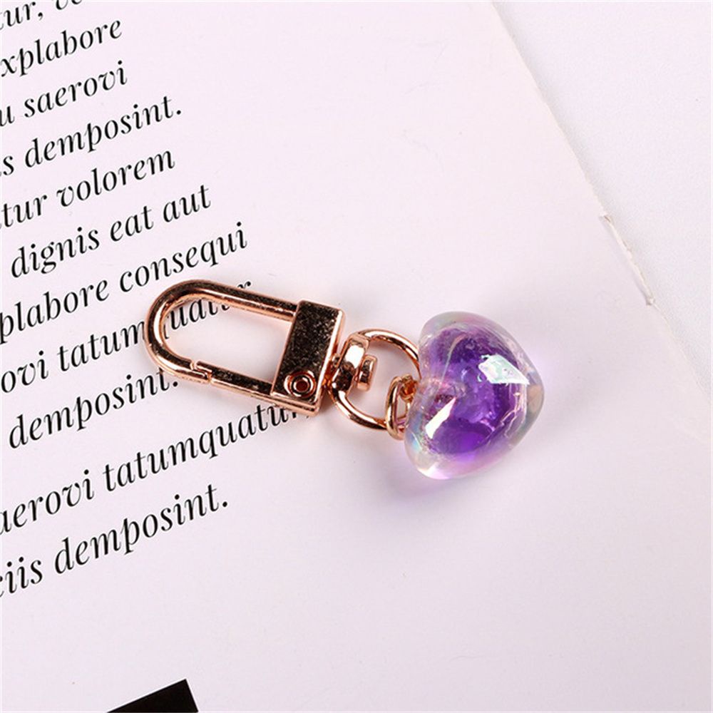 Móc khóa hình trái tim tùy chọn màu sắc xinh xắn dễ thương