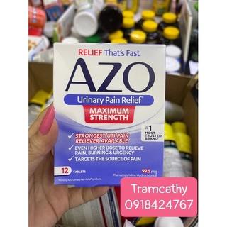 Cvs azo urinary pain relief, maximum strength 12 viên