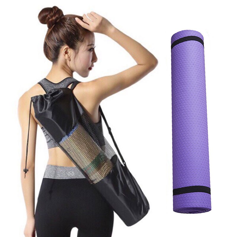 Combo 2 Túi Đựng Thảm Tập Yoga Cao Cấp Túi Đựng Thảm Yoga Dạng Lưới Giữa Có Dây Đeo Tiện Lợi TU10