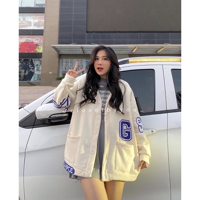 ÁO KHOÁC CARDIGAN KEM CHỮ G (TH)