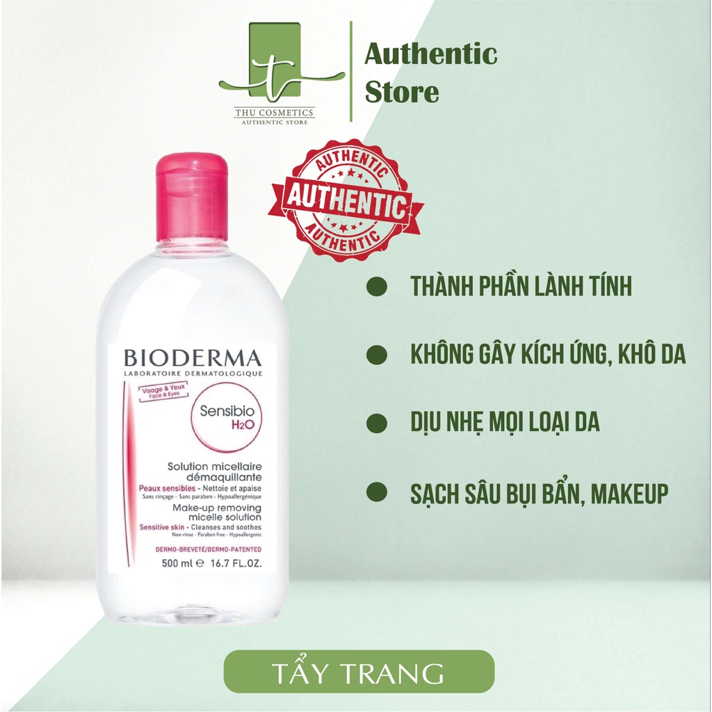 Nước Tẩy Trang Bioderma H2O Pháp