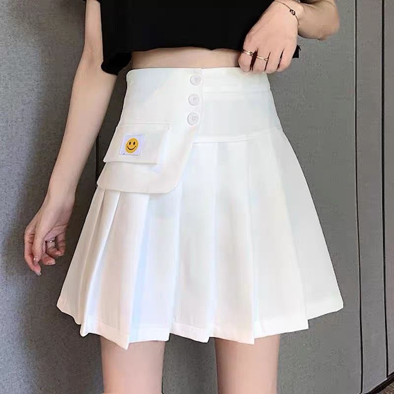 Chân Váy Xếp Ly Ulzzang Hàn Quốc Lưng Cao Phong Cách Tennis Xòe Kểu Xếp Li Ngắn (có quần trong ) | BigBuy360 - bigbuy360.vn