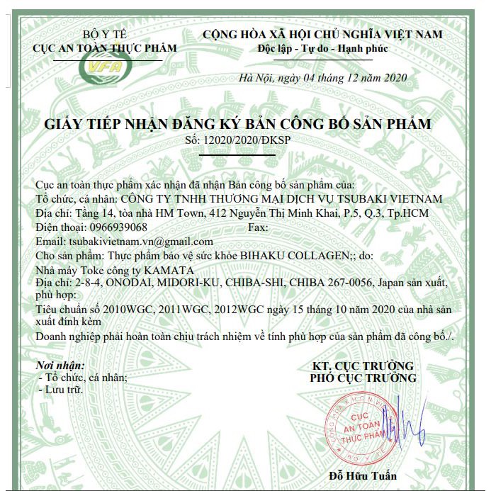 (Date 2023) Viên uống Bihaku Collagen nhập khẩu Nhật Bản