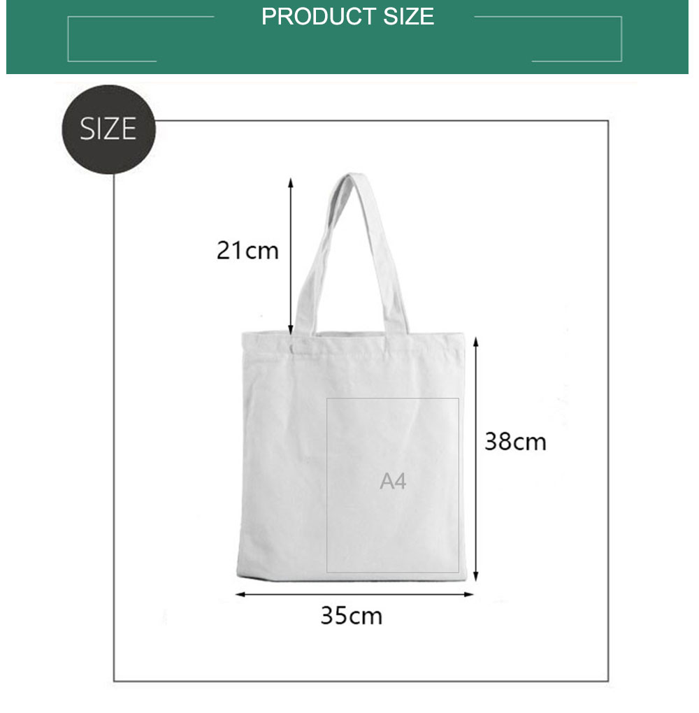 Túi Tote Vải Canvas Không Khóa Kéo Thời Trang Hàn Quốc | BigBuy360 - bigbuy360.vn