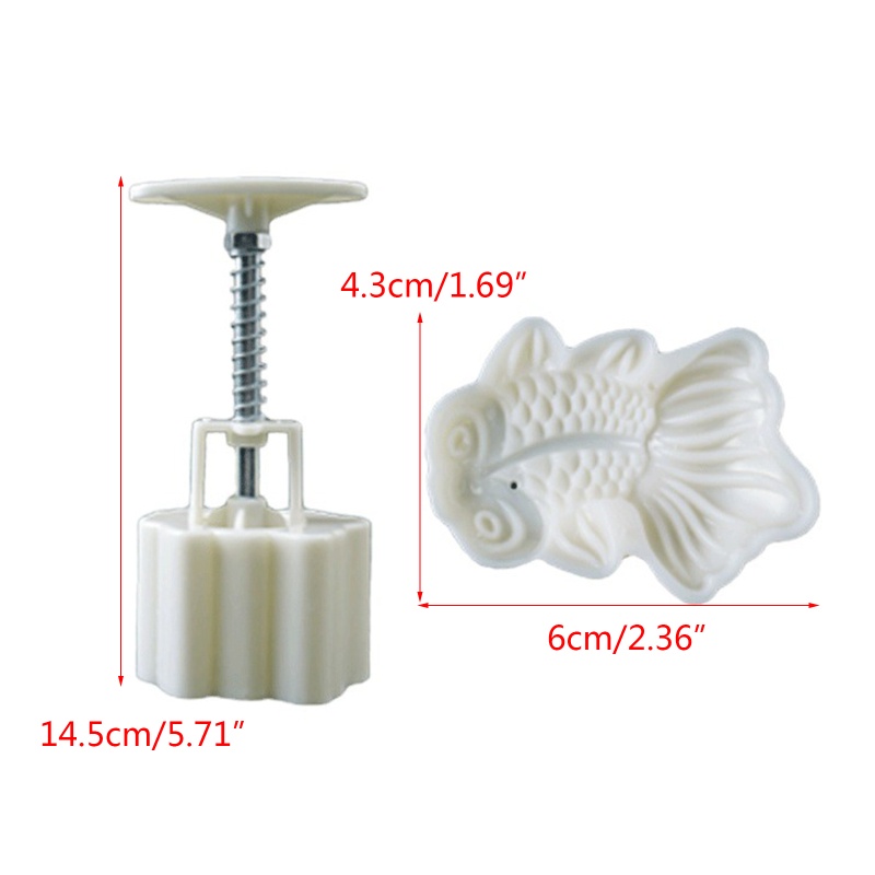 Khuôn Cắt Bánh Trung Thu Hình Cá Vàng DIY