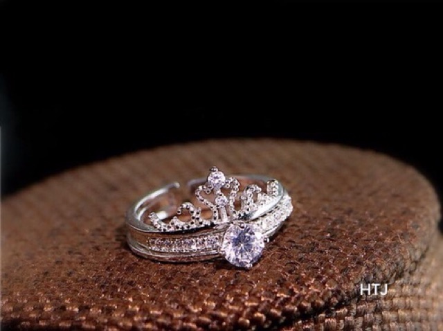 NHẪN NỮ BẠC TA - NHẪN NỮ VƯƠNG MIỆN 2 IN 1