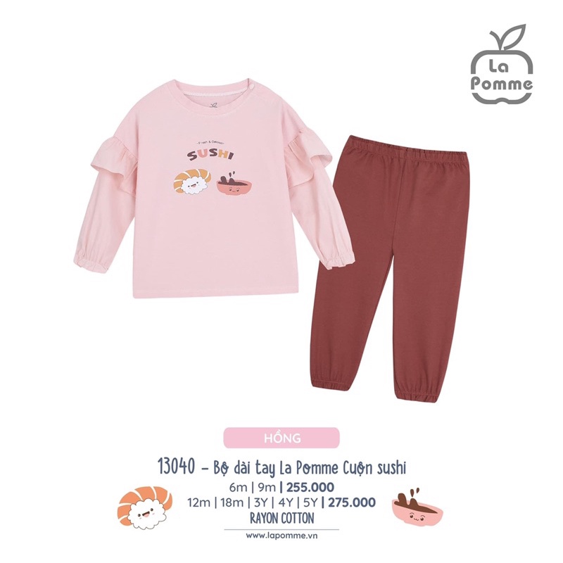 Lapomme - Bộ cải phối thời trang modal mềm trai gái thu đông