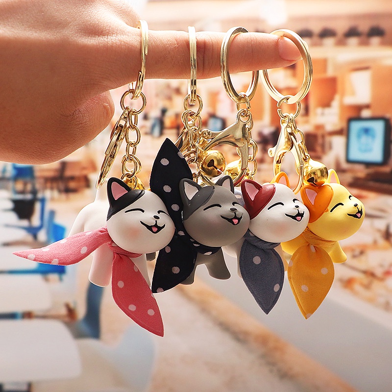 Móc Khóa Cute KOBI Cao Cấp, Móc Khóa Mèo Dễ Thương Phụ Kiện Túi Xách Hàn Quốc Đủ Màu Sắc Hot Trend TikTok 2022