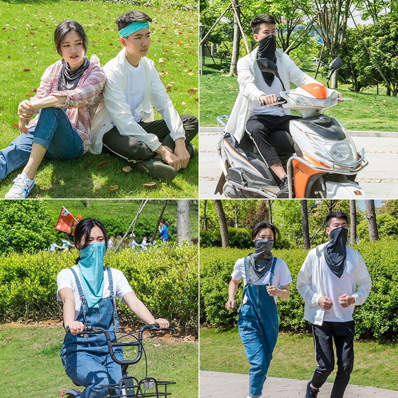ROCKBROS Sun Protection Triangle Scarves Anti-UV Ice Fabric  Headband Mask