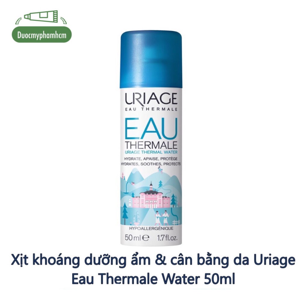 Xịt khoáng dưỡng ẩm &amp; cân bằng da Uriage Eau Thermale Water 50ml