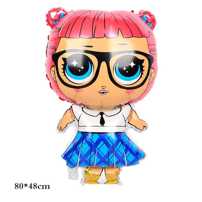 Bong Bóng Hình Búp Bê Lớn Trang Trí Tiệc Sinh Nhật Độc Đáo