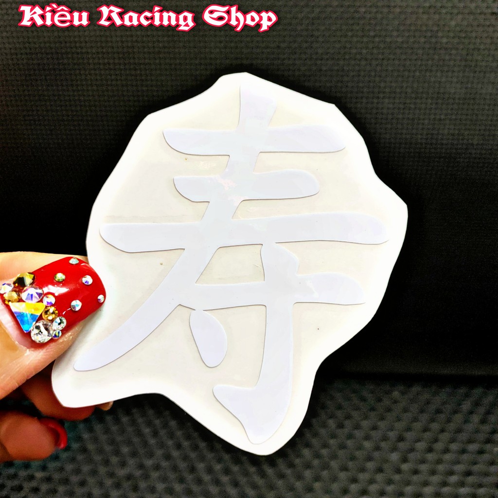 Tem chữ Tàu - Tem chữ Hoa dán xe máy - SUMO SHOP