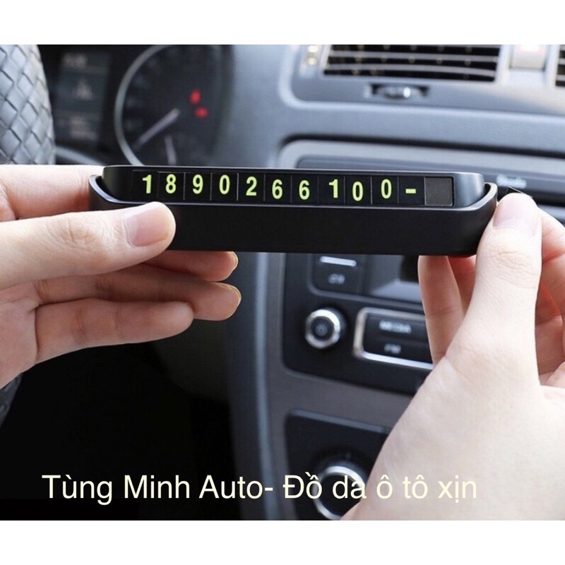 Bảng ghi số điện thoại ô tô dừng đỗ- Mẫu bập bênh- Bảng ghi số để Taplo