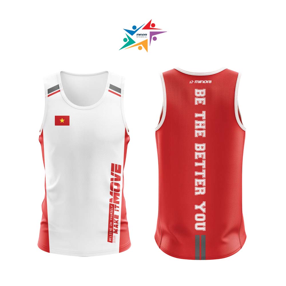 Áo Singlet Áo Ba lỗ Nam Nữ Áo Chạy Bộ Nhanh Khô Thấm Hút Mồ Hôi Tốt