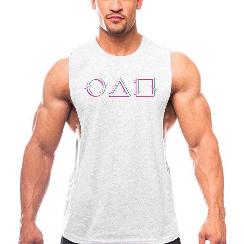 Áo thun ba lỗ in hình phong cách Hàn Quốc cho nam