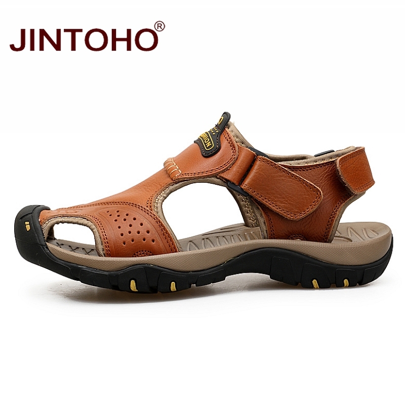 Giày sandal da kiểu dáng hợp thời trang sang trọng dành cho nam