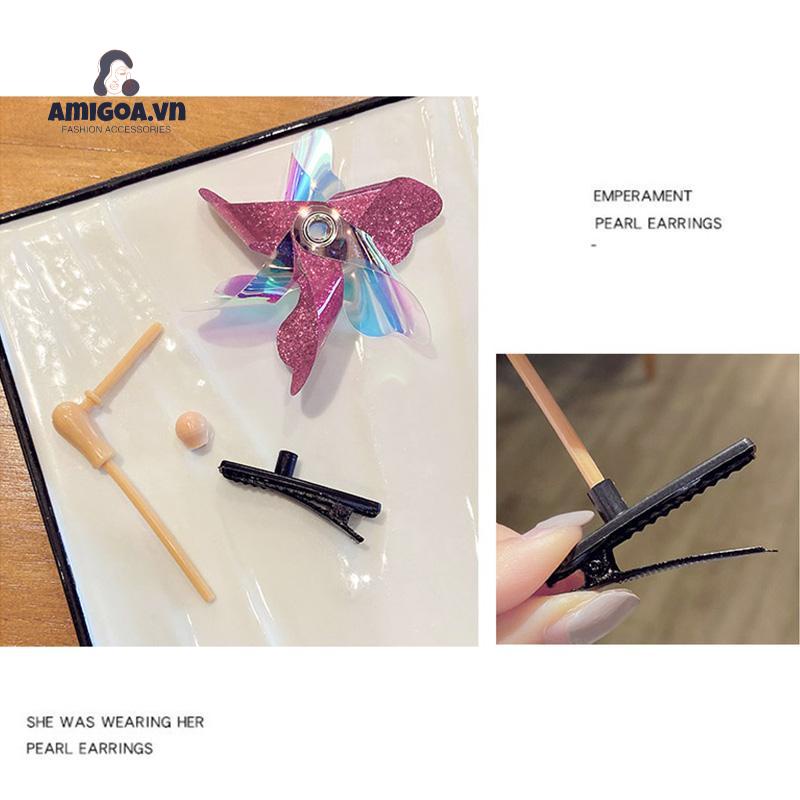 ✨✨Kẹp Tóc Hình Cối Xay Gió Dễ Thương Dành Cho Bé
