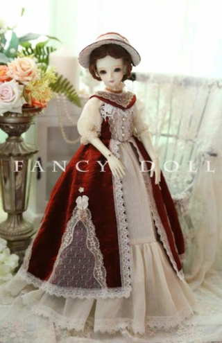 Set đầm quý tộc nữ cho búp bê bjd