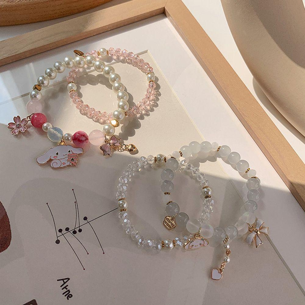 Bliss Phụ Nữ|Vòng Tay Chuỗi Hạt Tròn Màu Sắc Đơn Giản Xinh Xắn