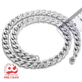 DÂY CHUYỀN NAM INOX KIỂU LẶC ĐẠI 02 ( 10mm)