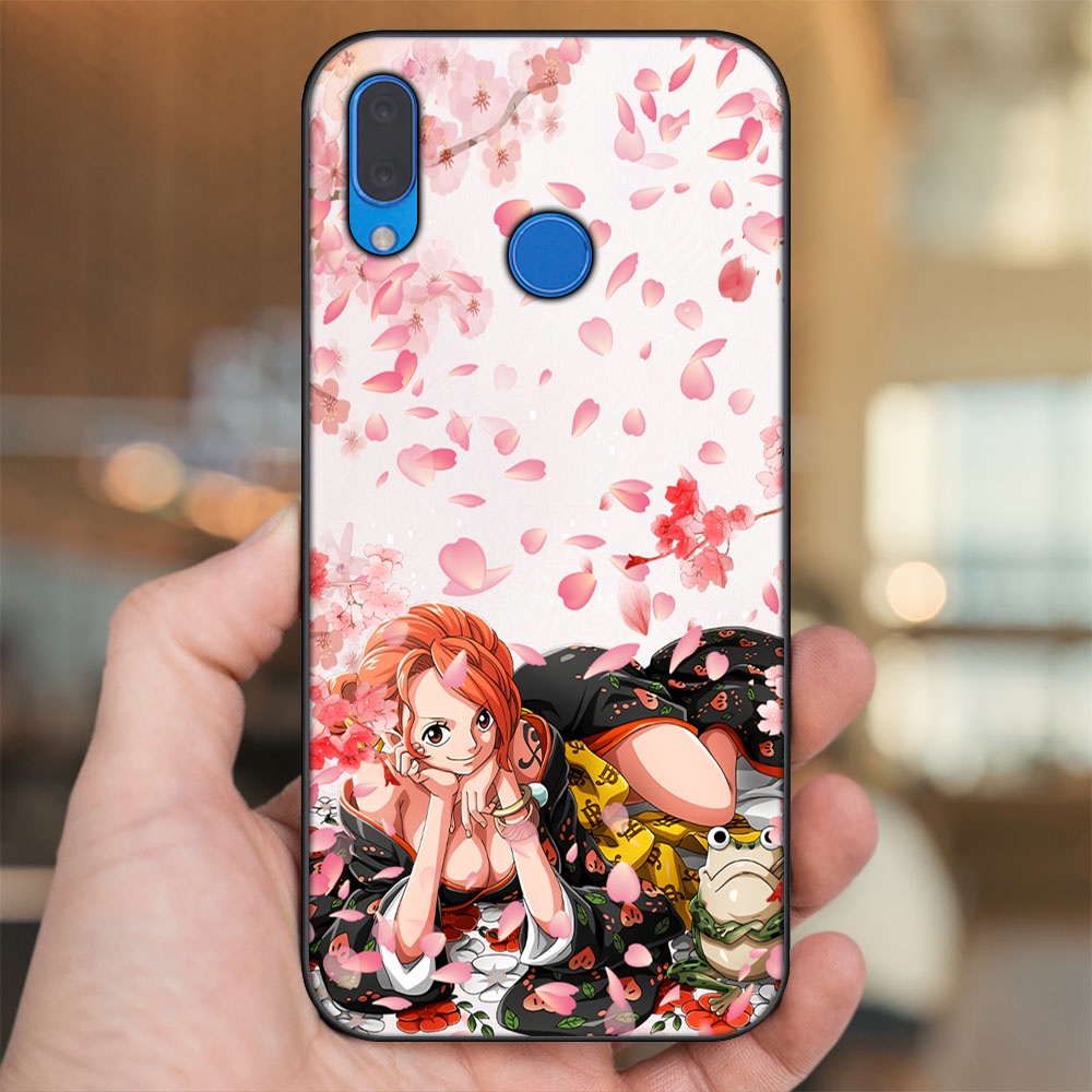 Ốp lưng Huawei Nova 3, Nova 3i, Nova 3e, P20 Lite viền đen in hình Nami One Piece Đảo Hải Tặc