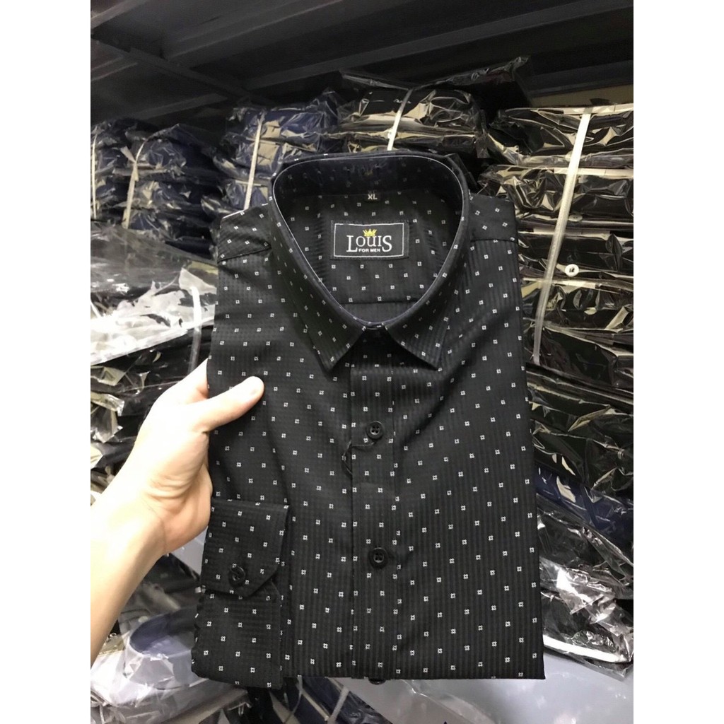 Áo Sơ Mi Nam hoạ tiết Chấm Bi Cao Cấp