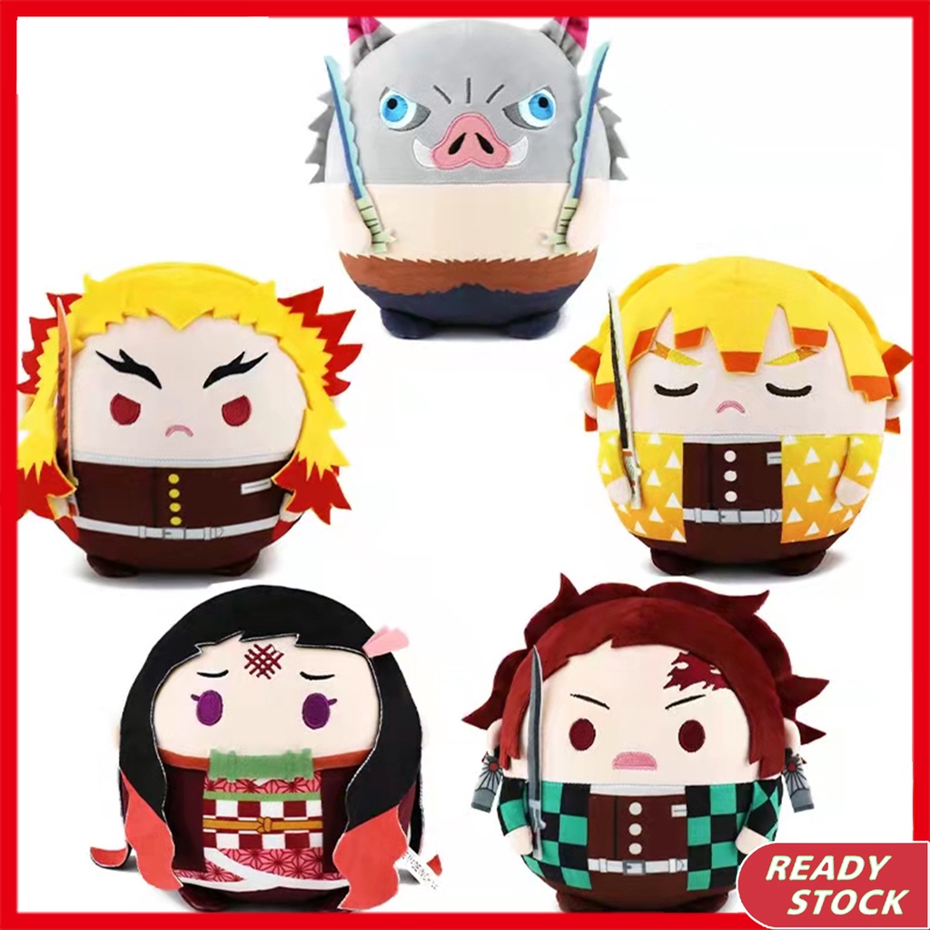 Búp Bê Nhồi Bông Hình Nhân Vật Anime Demon Slayer Agatsuma Zenitsu Hashibira Inosuke Rengoku Kyoujurou