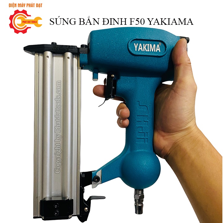 Súng Bắn Đinh Thẳng F50 Dùng Hơi YAKIMA-Máy Bắn Đinh Ghim Gỗ F50 YAKIMA-Chính Hãng-Dùng Đinh 10-50mm-Bảo Hành 6 Tháng